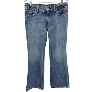 American Eagle Favorite Boyfriend Light Wash Boot Cut Jeans Size 8 Distressed